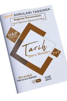 Boğaziçi Üniversitesi Öğrencisinden TYT Tarih Hap Bilgi Ders Notları Hap Bilgi Yayınları