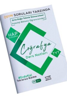 ODTÜ Öğrencisinden TYT Coğrafya Hap Bilgi Ders Notları Hap Bilgi Yayınları